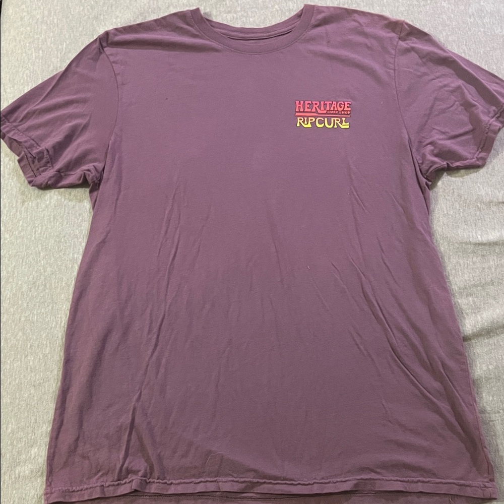 Rip Curl Heritage Short Sleeve Tee in Purple